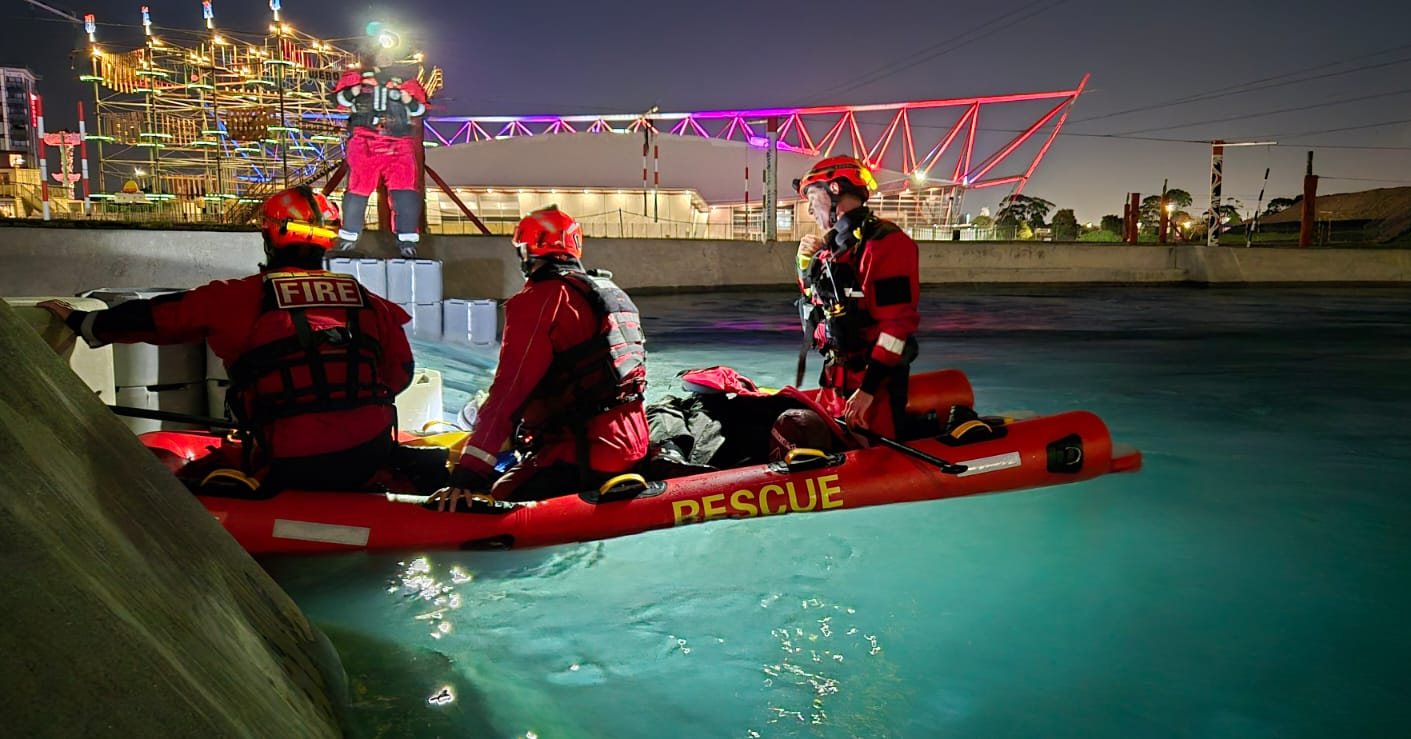 Firefighters responding